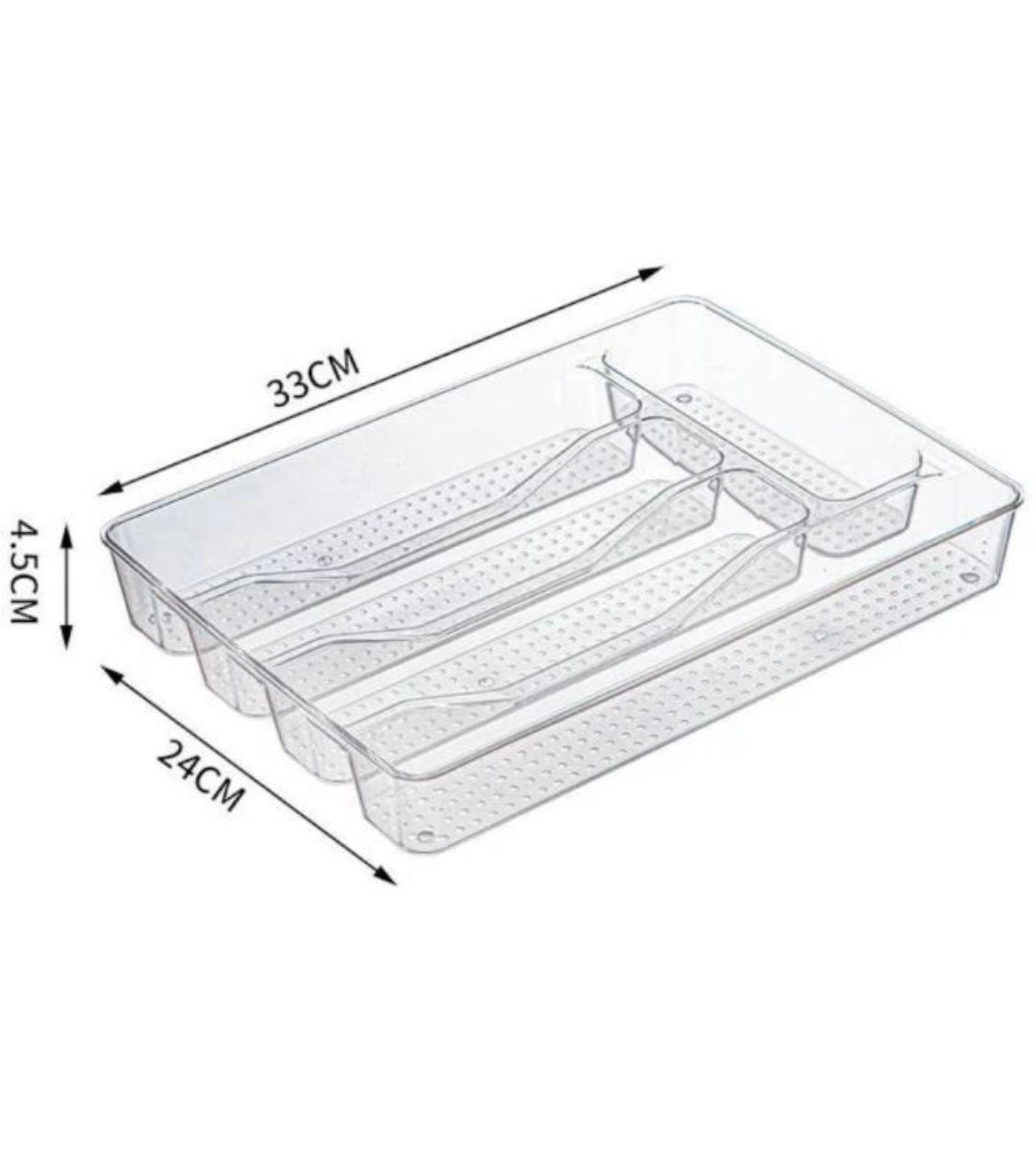 Drawer Organizer, Cutlery Tray Organizer, Acrylic Tray, Makeup Organizer Tray, Transparent stationary Tray