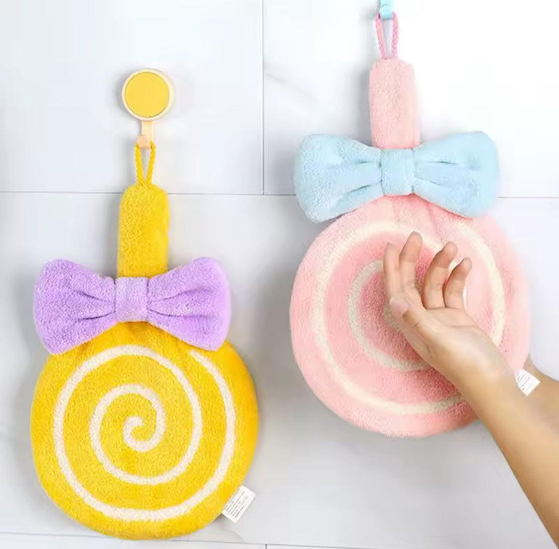 Cute Lollipop Shape Hand Towel, Multipurpose Dish Wiping Rags, Magic Cleaning Towels For Kitchen