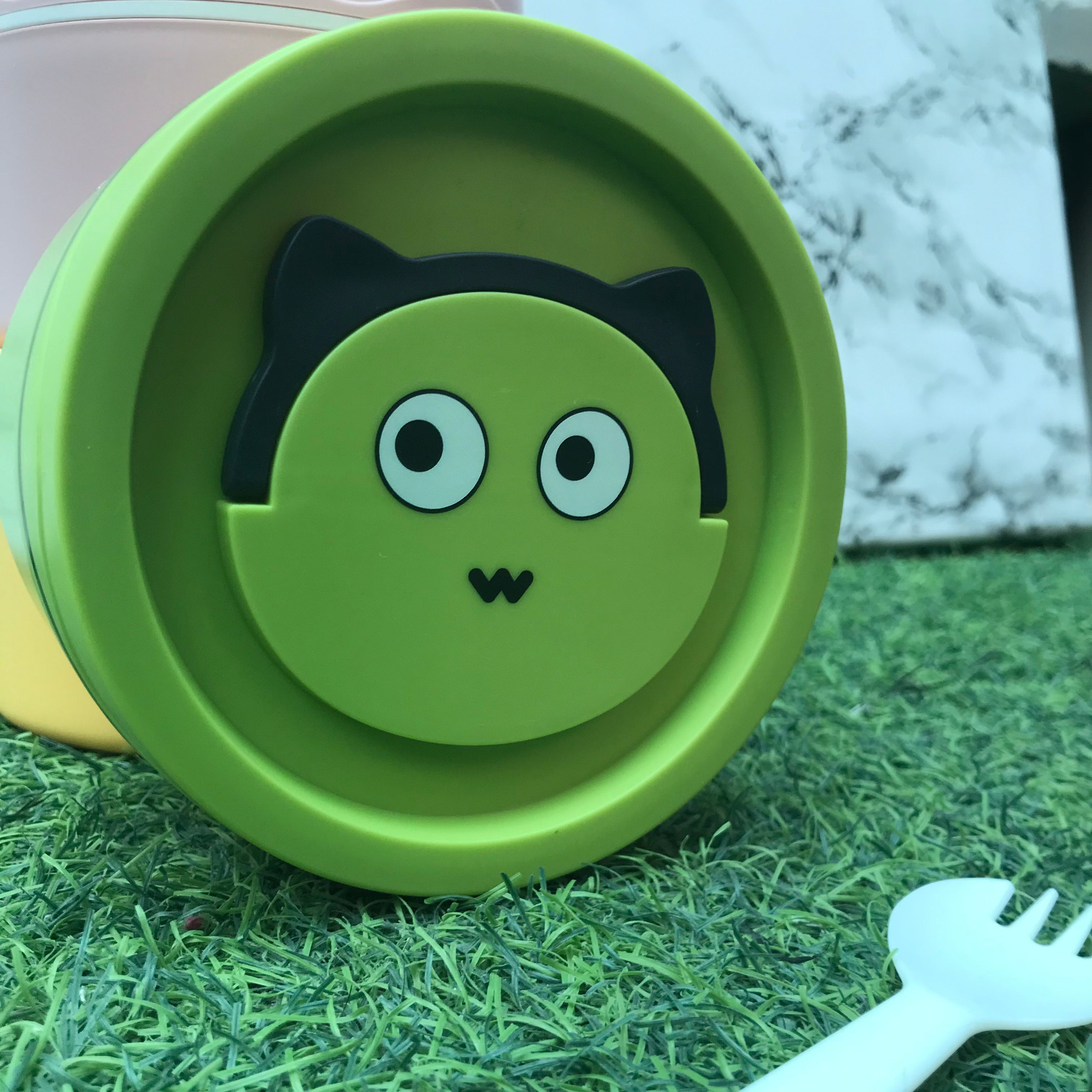 Creative Cat Lunch Box, Cute Lunch Container, Food Grade Plastic Lunch Box, Portable Hermetic Bento Box, Plastic Bento Box with Lid, Kids School Lunch Box, Snack Food Storage Container