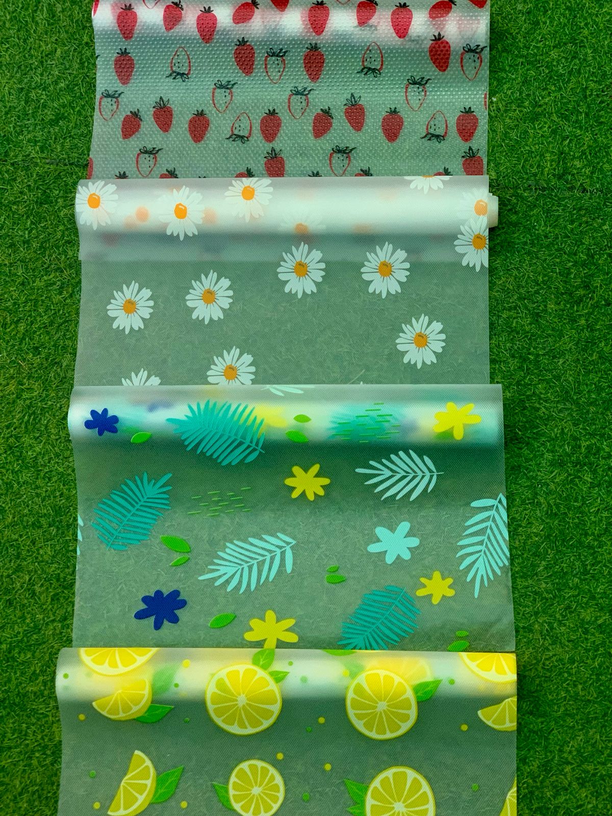 Printed Fridge Liner, Silicon Drawer Mats, Non-Adhesive Waterproof Kitchen Cabinet Liners, Multipurpose  Anti Frost Waterproof Pad, Washable Cooler Liner for Home Kitchen