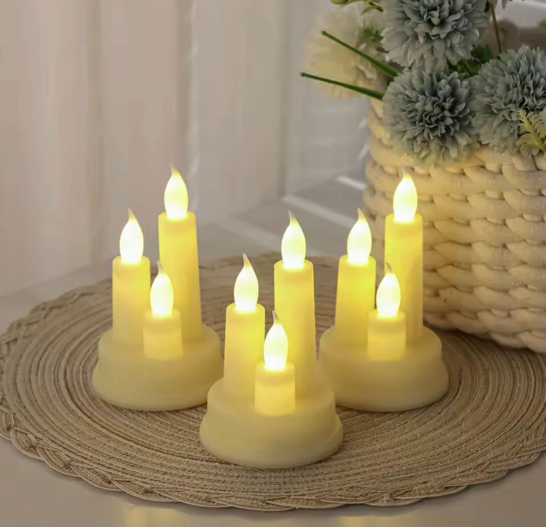 LED Flameless Candle, Vintage Candlesticks, Decoration Atmosphere Light, Battery Operated Candle