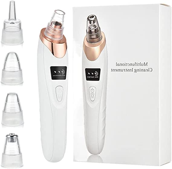 Electric Blackhead Remover, Vacuum Acne Cleaner, Black Spots Removal Device, Pore Cleaner Machine, Skin Care Tools, 5 Heads Suction Machine,  Vacuum Electric Black Head Extractions Tool, Electric Facial Pore Cleaner, Exfoliating Beauty Device