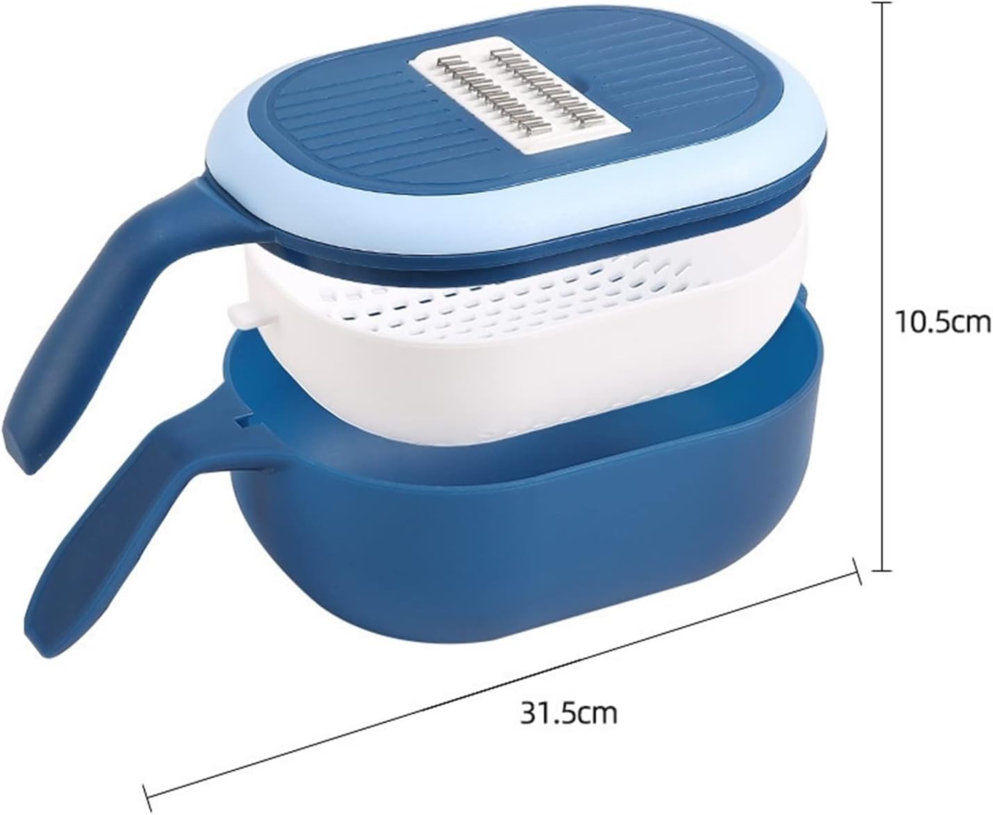 Multifunctional Vegetable Slicer with Drain Basket, Manual Hand Food Chopper, Vegetable Slicer With Storage Container, Kitchen Gadgets