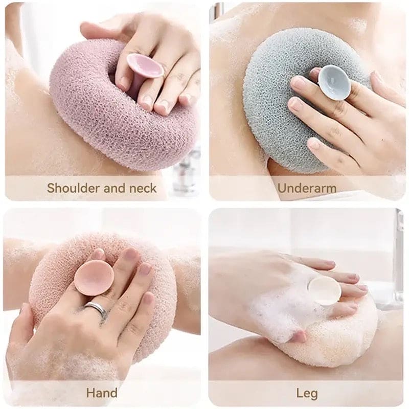 Shower Massage Ball, Handheld Bath Sponge Ball, Exfoliating Puff Body Cleaner, Body Loofah Sponge, Lazy Bath Foam Sponge, Rub Bath Mud Sponge, Towel Bath Back Brush