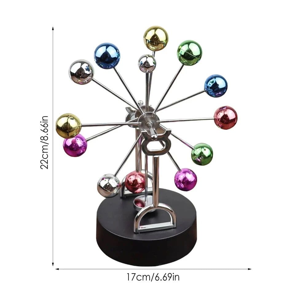 Magnetic Ferris Wheel, Ornaments Home Decor, Rotation Ferris Wheel Desk Toy, Perpetual Motion Physics Science Toy, Newton Pendulum Perpetual Motion Cradle