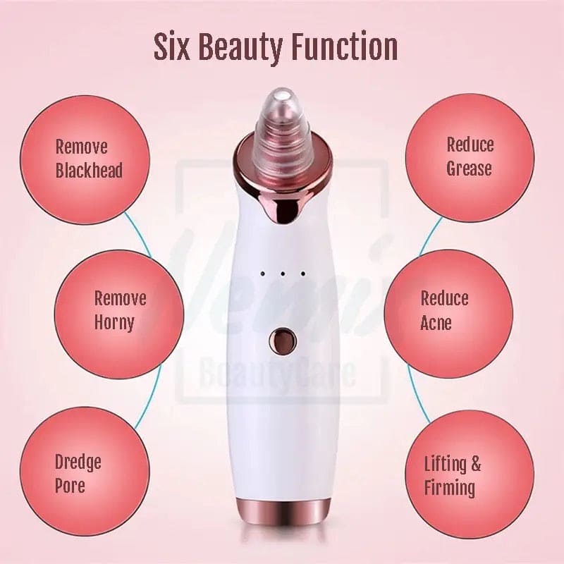 Electric Bubble Black Head Remover, Vacuum Pore Cleaner, Acne Cleanser, Black Spots Removal, Face Nose Deep Cleaning Tools, Pimple Pore Cleansing Device, Beauty Skin Care Tool, 5 Sensors USB Rechargeable Blackhead Vacuum Cleaner Kit for Women and Men