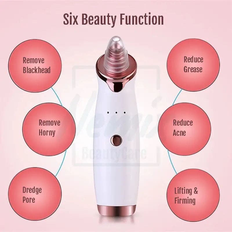 Bubble Black Head Remover, Vacuum Pore Cleaner, Acne Cleanser, Black Spots Removal, Face Nose Deep Cleaning Tools, Pimple Pore Cleansing Device, Beauty Skin Care Tool, 5 Sensors USB Rechargeable Blackhead Vacuum Cleaner Kit for Women and Men