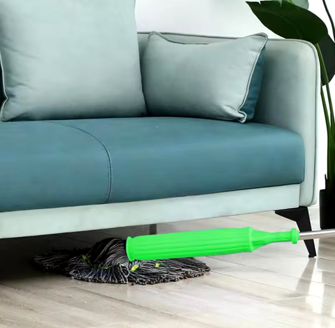 2 In 1 Microfiber Floor Mop, Microfiber Mop Wiper, Long Handle Kitchen Floor Cleaning Tool