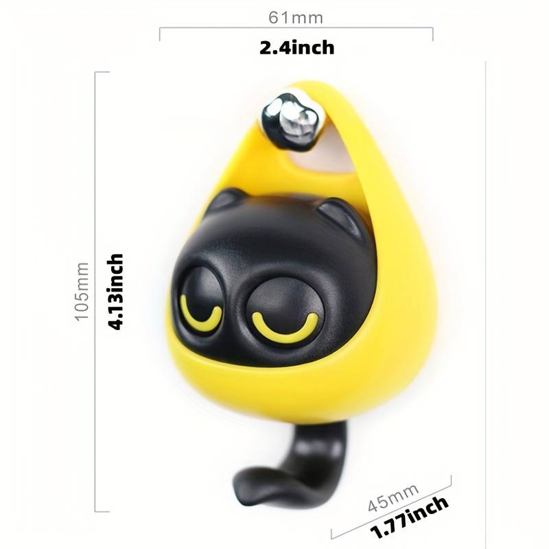 Cat Eye Wall Hook, Cute Cartoon Big Eyes Wall Hanger, Creative Cat Hook With Movable Eyes, Self Adhesive Hooks for Clothes Hat Scarf, Home Decoration Wall Shelf Hanger