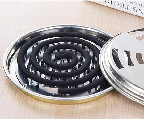 Metal Mosquito Coil Holder, Incense Coil Tray, Metal Repellents Rack, Household Mosquito Coils Holder With Nail, Mosquito Spiral Holder