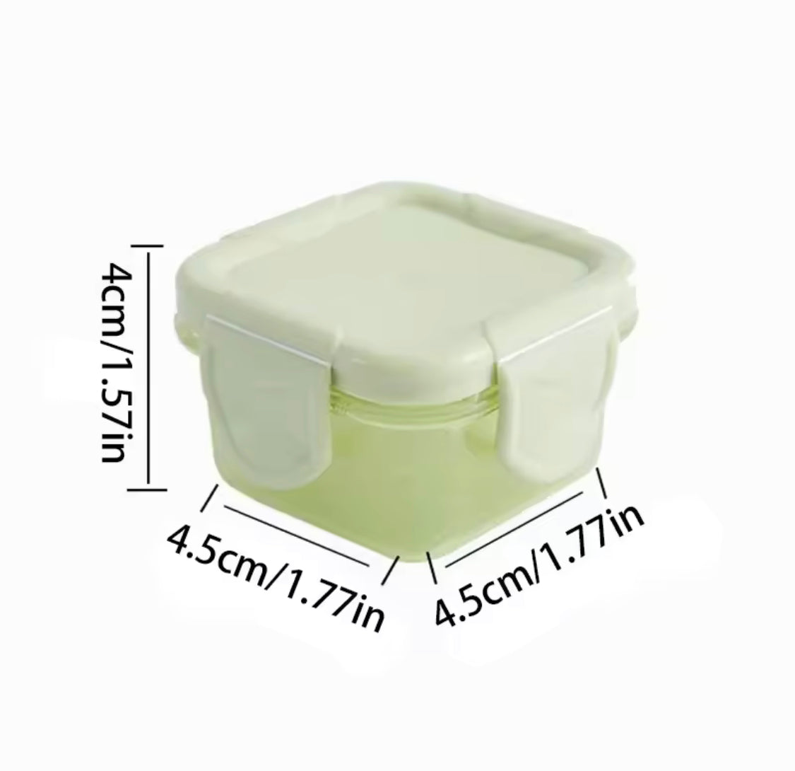 Pack Of 4 Mini Food Grade Sealed Fresh Box, Reusable Bento Lunch Box, Portable Baby Food Storage Containers