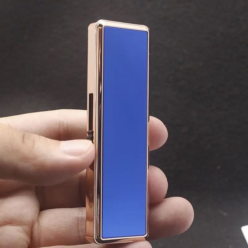 Ultra Thin Rechargeable USB Lighter, Flameless Metal Lighter, Filament Windproof Electronic Cigarette Lighter, USB Chargeable Lighter