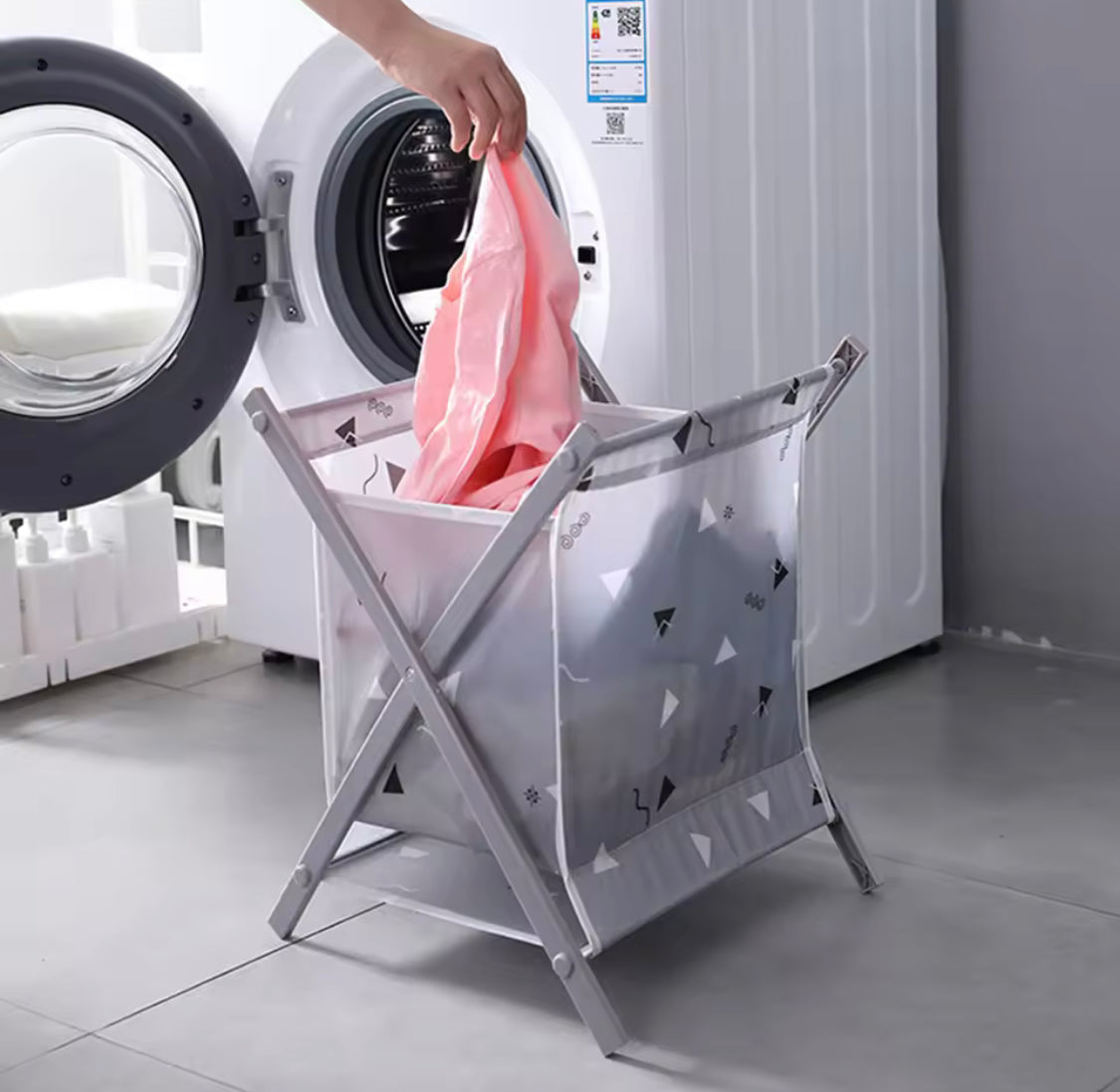 Foldable Laundry Clothes Storage Bucket, Waterproof Home Laundry Baske ...