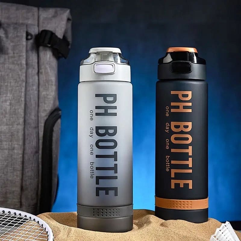 1L PH Water Bottle, Portable Gym Fitness Durable Sport Drinking Bottle, Unbreakable Water Bottle, Recyclable Plastic Drinking Bottle, Large Capacity Water Dispenser Bottle