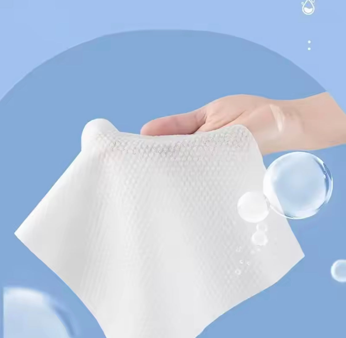 70pcs Disposable Face Towel, Makeup Removing Soft Wipes, Dry Cleanser Towelettes
