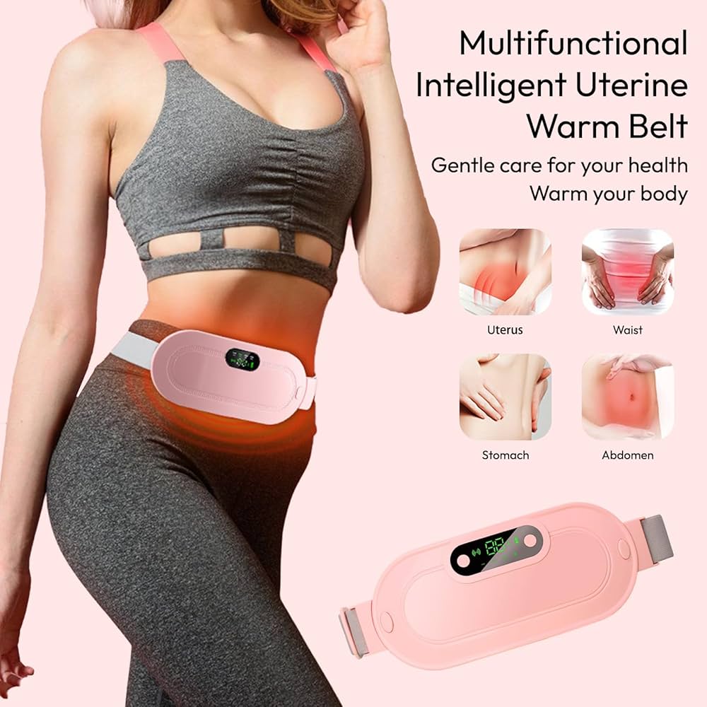 Portable Heating Pad, Menstrual Heating Massager Belt, Abdominal Pain Relief Belt, Heating Waist Belt Massager, Menstrual Pain Relief Device