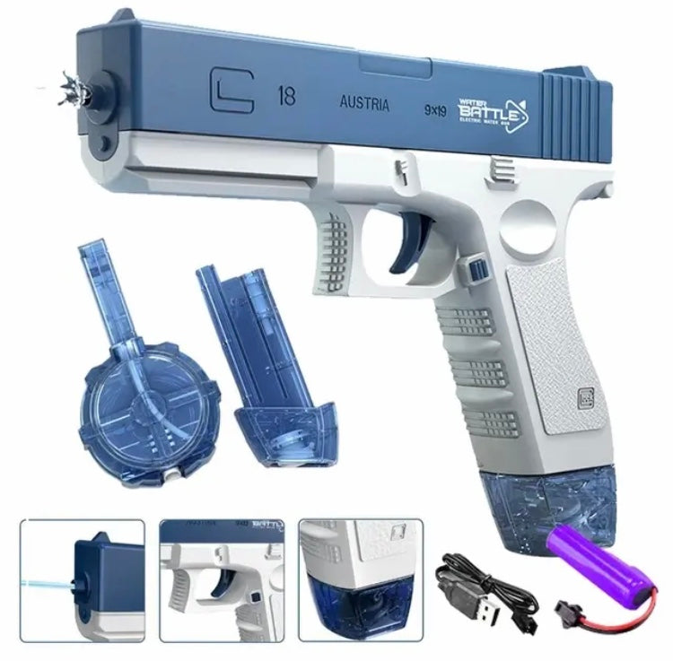 Rechargeable Water Gun Toy Bursts, New Water Pistol Shooting Toy, Outdoor Beach Children Toy