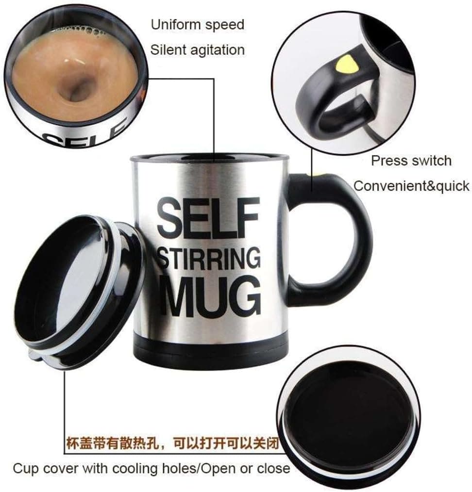 Automatic Self Stirring Mug, Magnetic Coffee Spinning Mug, Electric Self Stirring Coffee Milk Mixing Cup, Non Stick Large Capacity Coffee Mixer Cup, Creative Blender Smart Mixer Thermal Cup