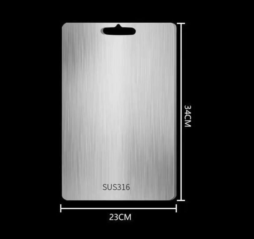 Stainless Steel Double Sided Cutting Board, Food Grade Cutting Board, Chopping Board, Kitchen Gadgets