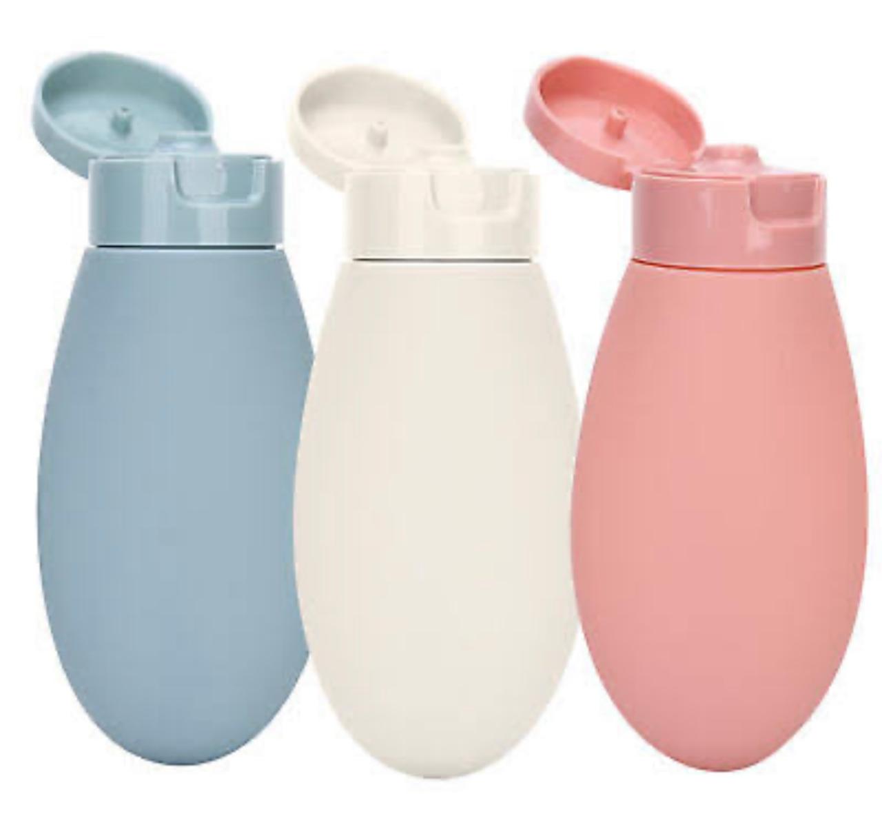 Set Of 3 Travel Refillable Bottle, Empty Liquid Container Portable Tool Refill, Cute Travel Squeeze Bottle