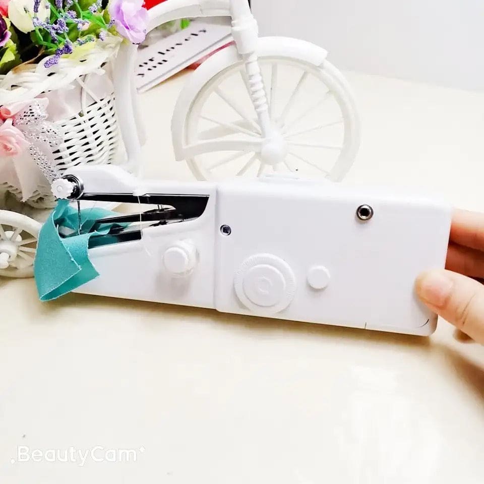 Handheld Sewing Machine, Portable Handy Stitch Machine, Mini Needle Cordless Clothes Fabric Sewing Machine, Stapler Sewing Machine, Portable Sewing Machine for Home Tailoring, Handheld Sewing Machine for Beginners