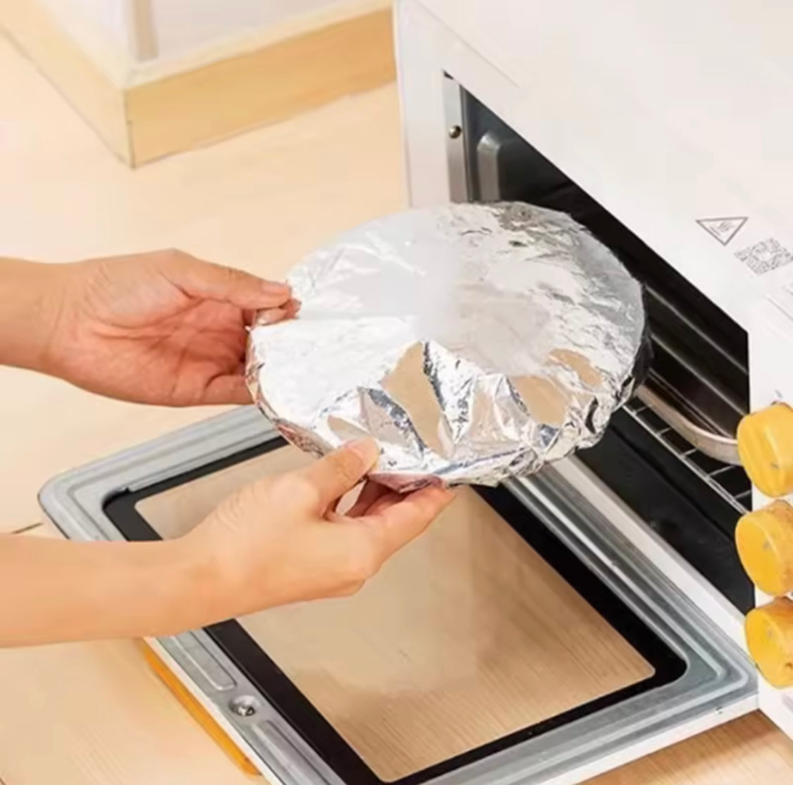 10PCS Reusable Aluminium Foil Covers, Aluminum Foil Insulation Covers, Insulation Aluminium Foil For Food Storage Cover