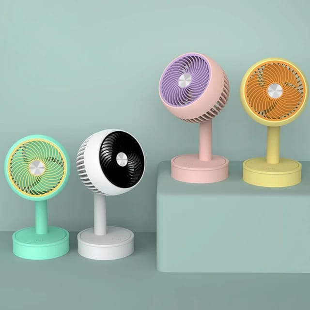 Mini Pedestal Fan, Desktop Cooling Fan, Portable Electric Fan, USB Charging Mini Fan