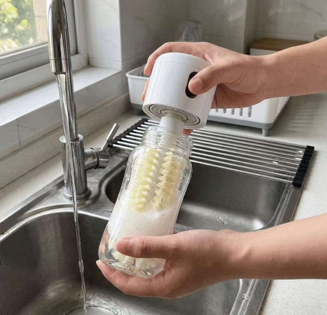 Automatic Glass Cleaner Brush, Electric Water Cup Scrubber, Kitchen Cleaning Gadget
