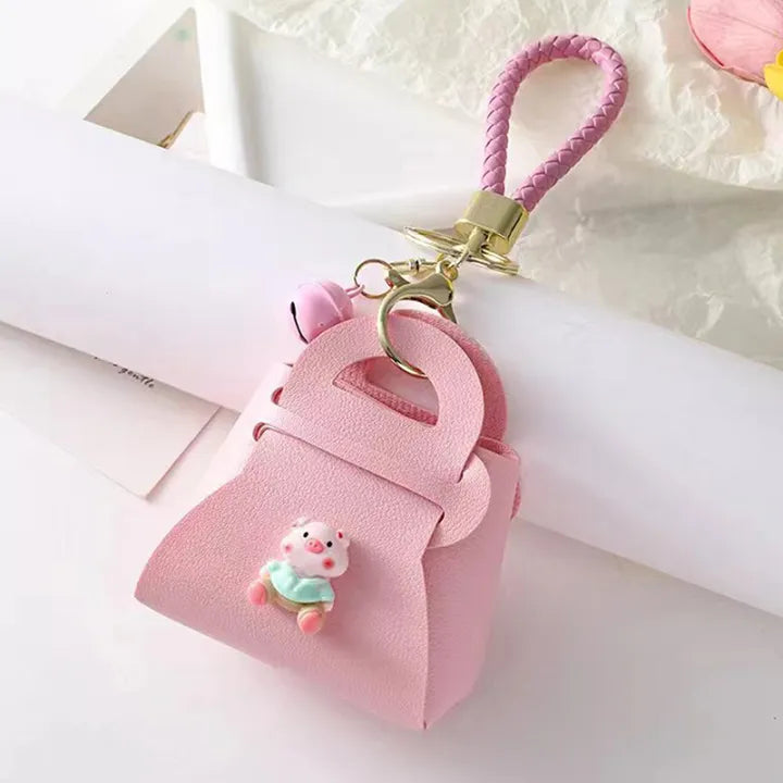 Cute Mini Handbag Keychain, Mini Purse Keychain with Strap, Mini Handbag Pendant Keychain