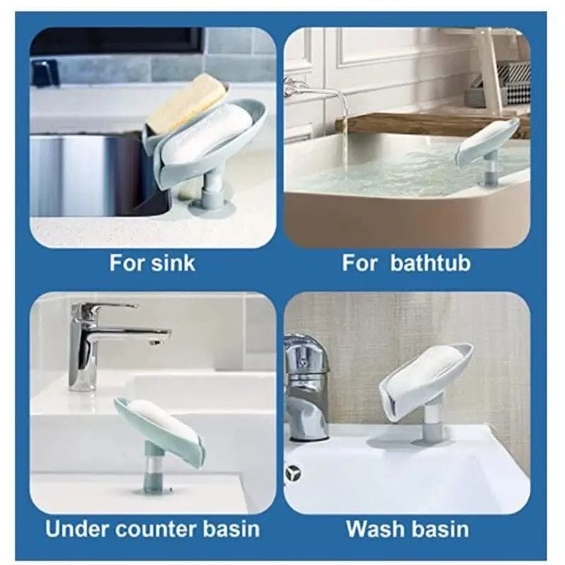 Dolphin Drain Soap Holder, Suction Cup Soap Tray, Bathroom Shower Soap Holder, Perforated Suction Cup Soap Dish