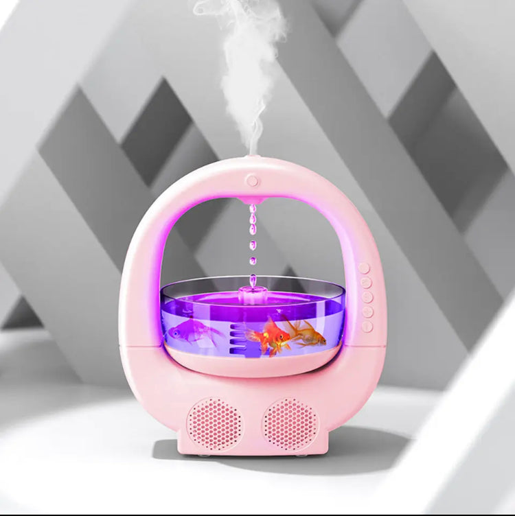 Anti Gravity Fish Aquarium Humidifier Portable Mini Humidifier Color eveen.pk