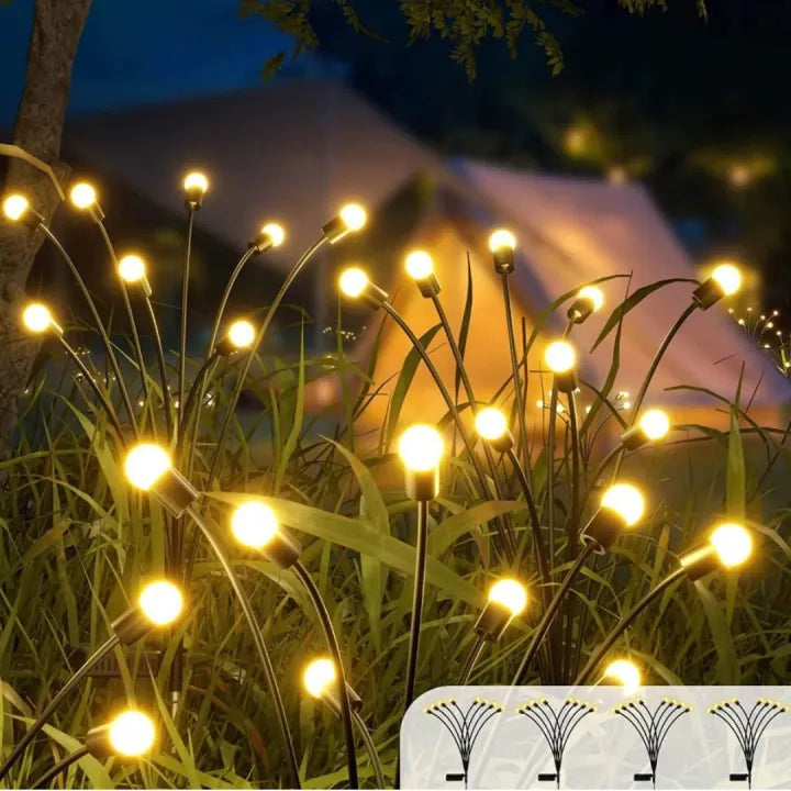 Led Solar Firefly Lights, Outdoor Garden Lawn Lights, Waterproof Swaying Light, Party Decorations Solar Lamp