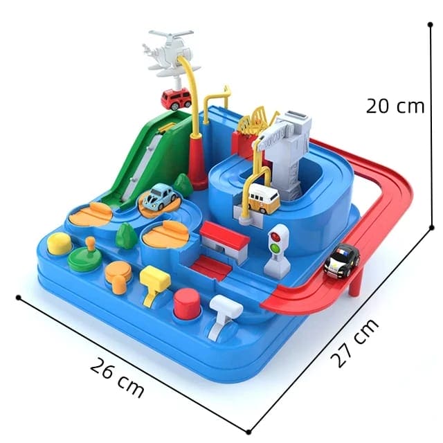 Car Racing Track Toy, Car Rescue Adventure Rail Track Toy, Brain Racing Educative Interactive Table Game, City Rescue Preschool Toy Vehicle, 3 To 6 City Car Racing Puzzle Toy, Preschool Educational Car Games Gift Toys