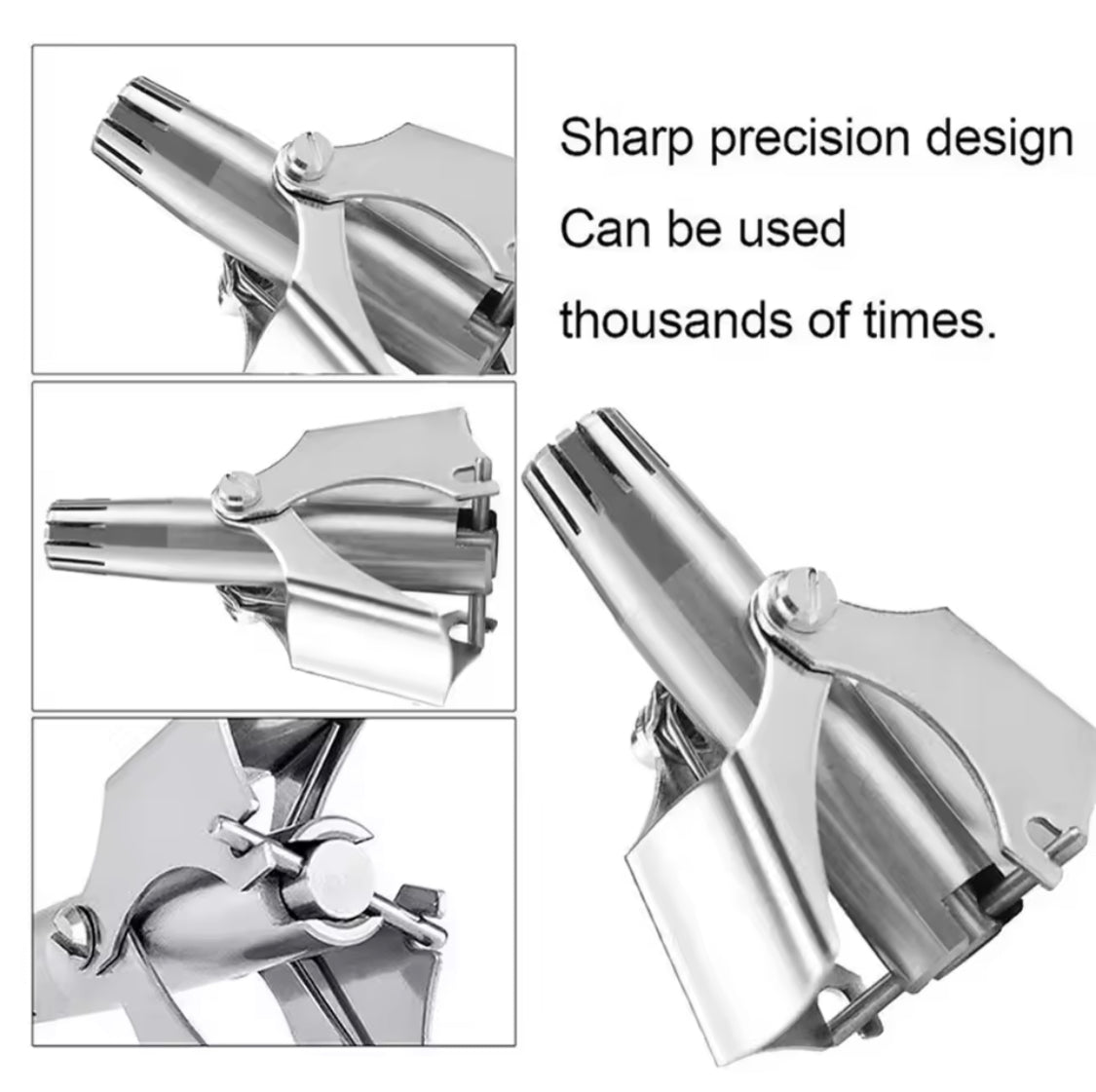 Mini Portable Nose Hair Trimmer, Nose Hair Removal Epilator, Stainless Steel Nose Hair Removal Trimmer