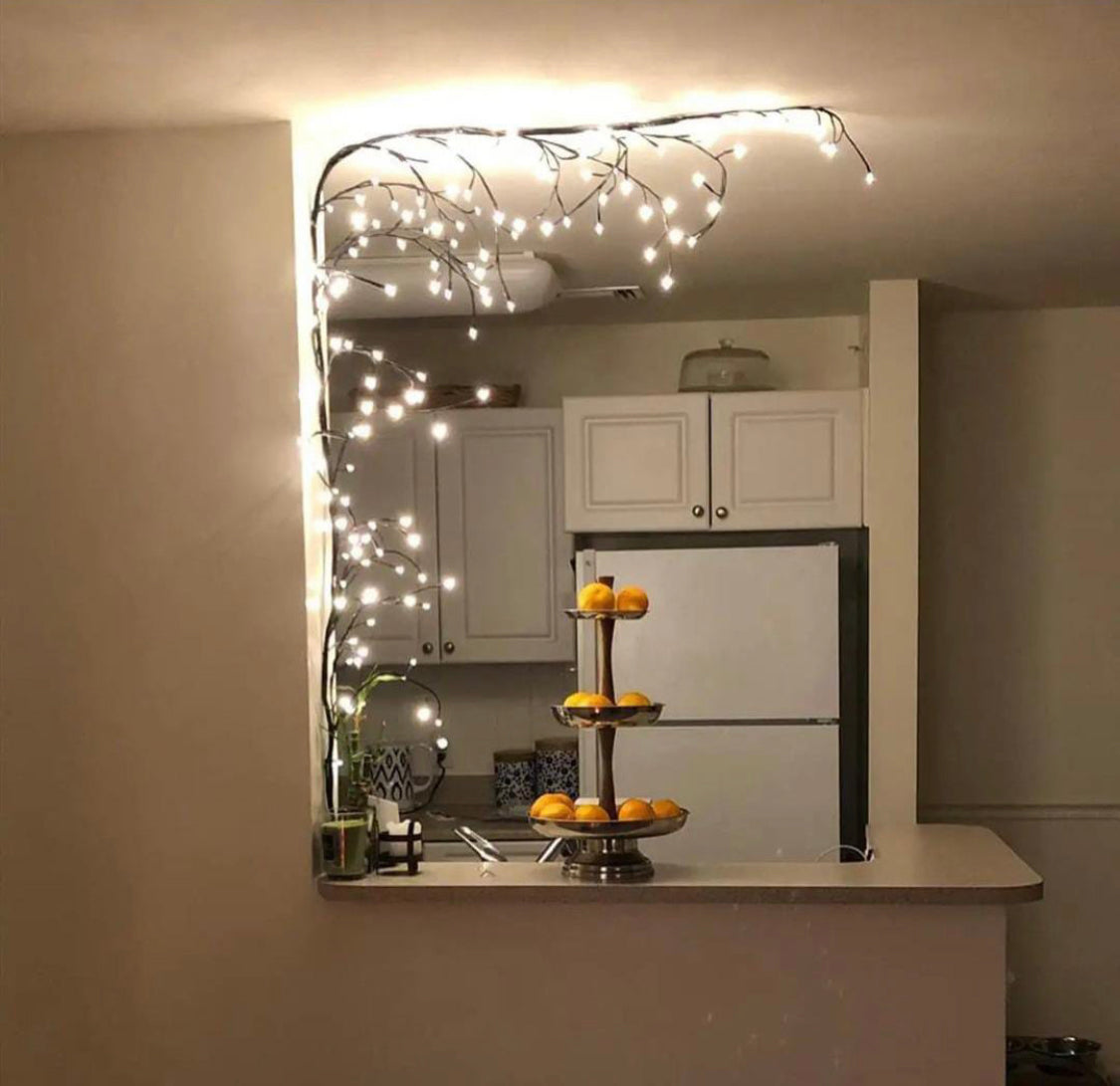 LED Branch Tree Wall Light, Decorative Willow Branch Fairy Light, Creative LED Tree Wall Light