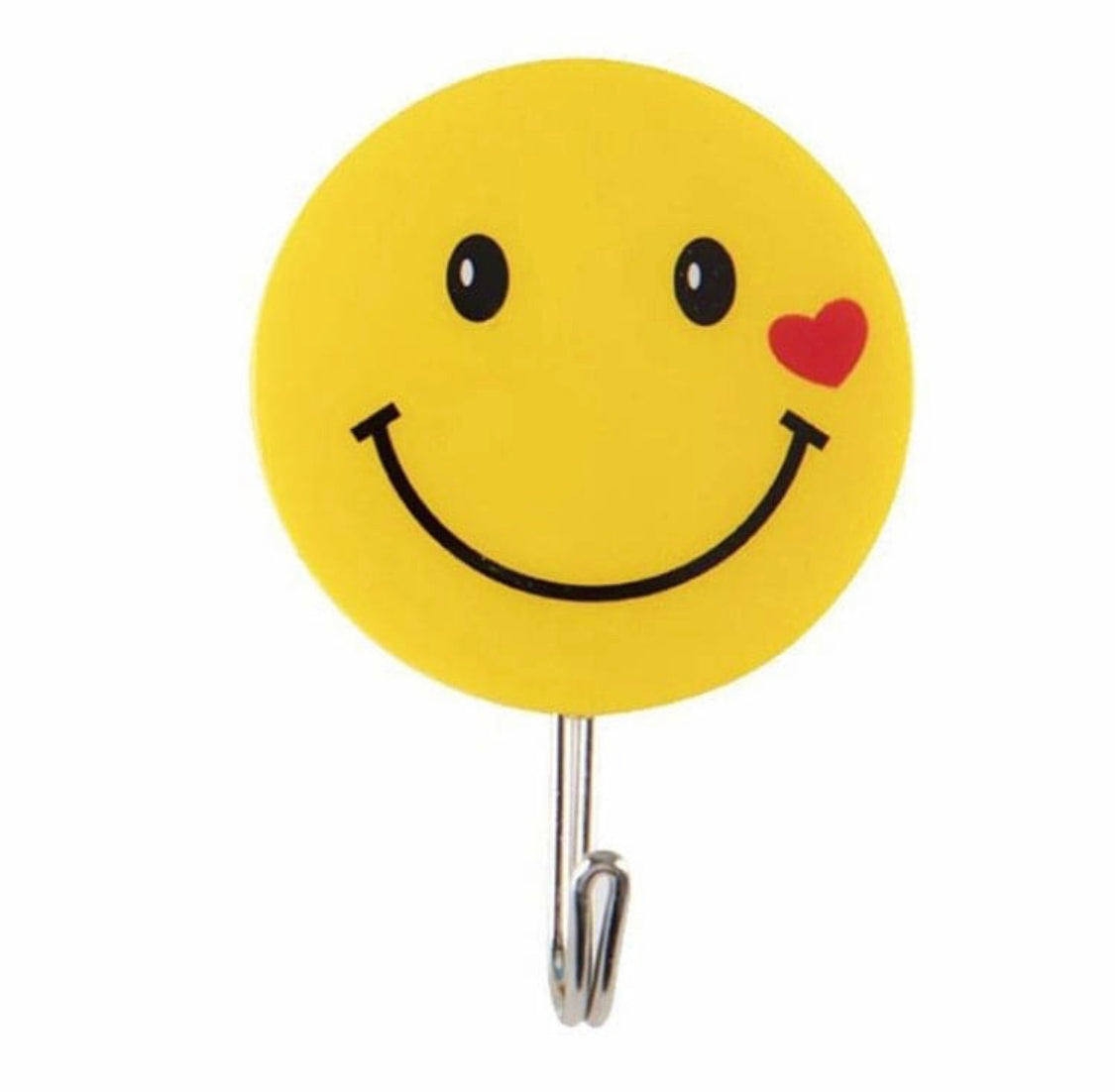Multipurpose Strong Adhesive Wall Hook, Smiling Face Style Sticky Hooks, Strong Sticky Emojis Hook