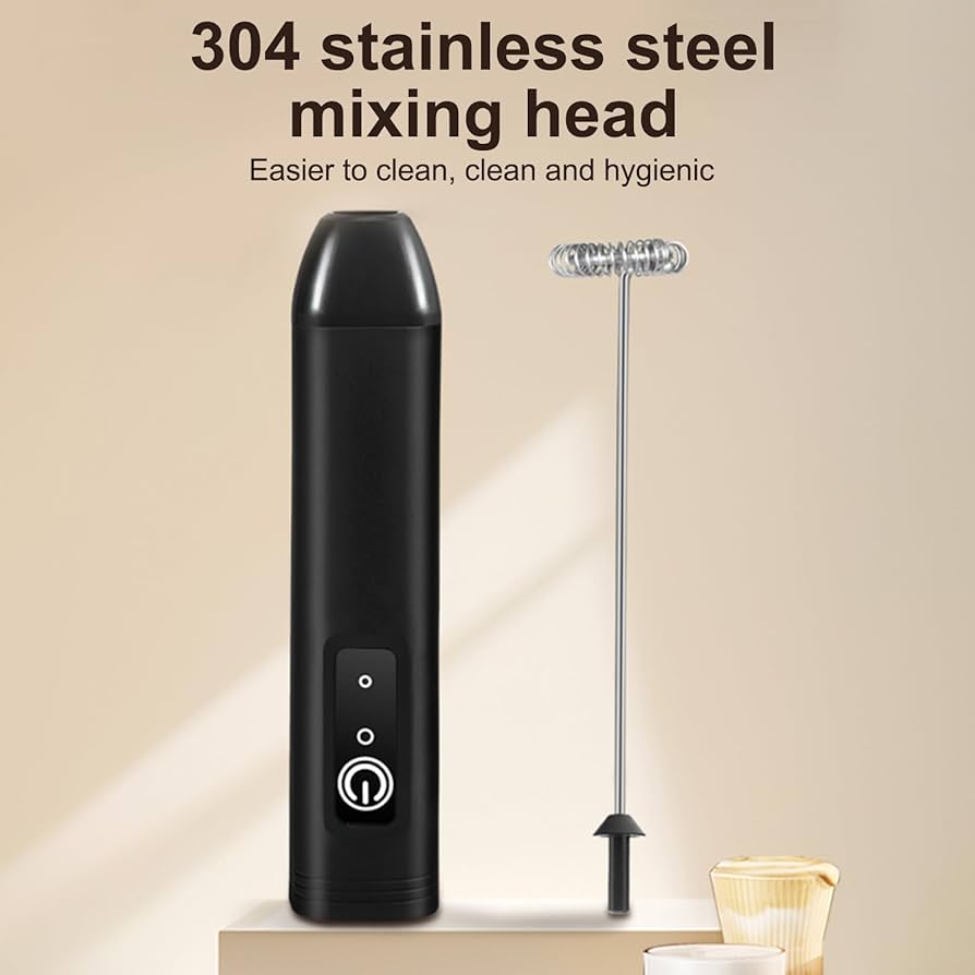 Electric Milk Frother And Foam Maker, Rechargeable Automatic Milk Frother, Mini Handheld Milk Frother With Cup