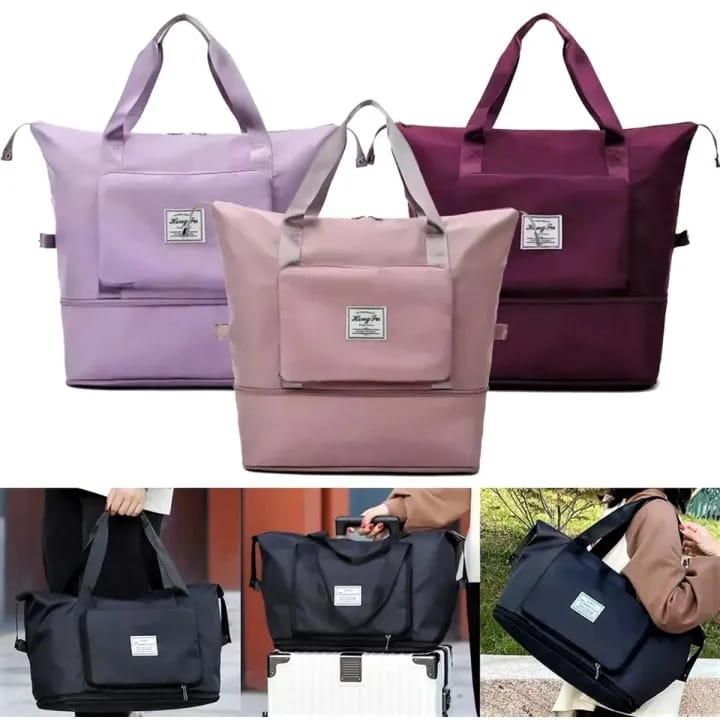 Travel Hand Bag, Nylon Waterproof Fitness Clothing Shoulder Bag, Large Capacity Folding Travel Bag, Luggage Bag For Moving House Business Trip Travel
