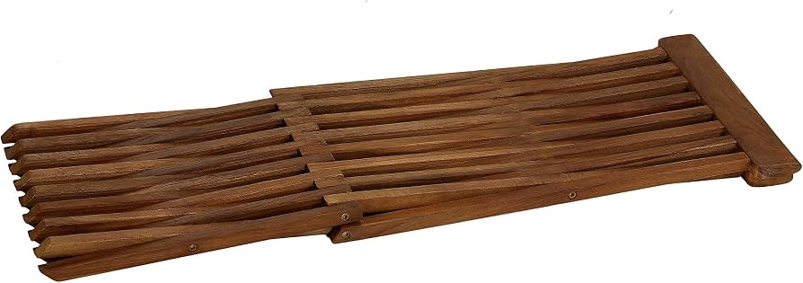 Wooden X Frame Folding Stool, Multipurpose Bamboo Folding Stool And Side Table, Space Saving Bamboo Folding Stool