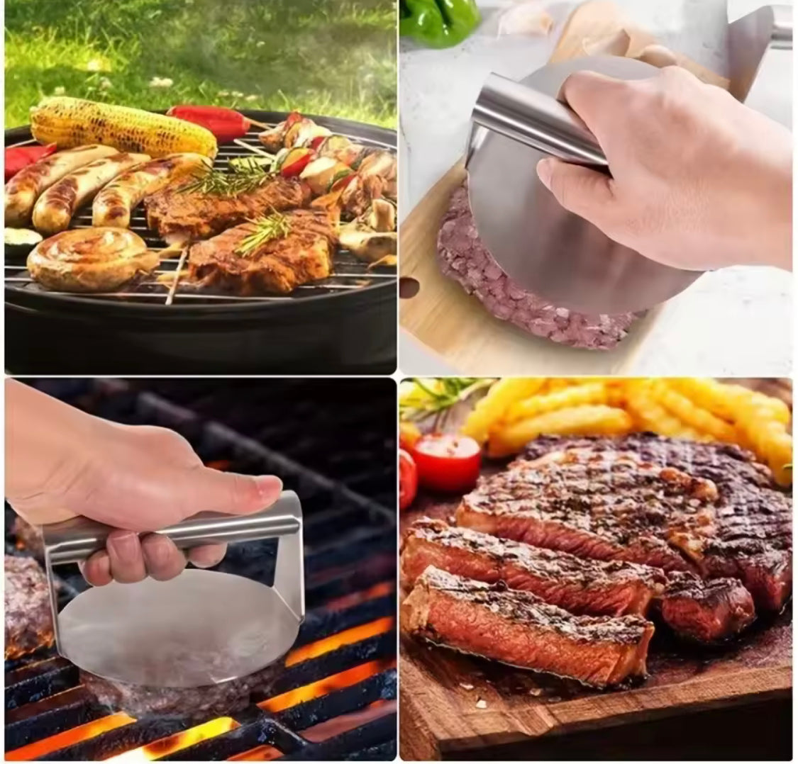 Stainless Steel Smash Burger Meat Press Mold, Hamburger Patties Presser, Kitchen Accessories