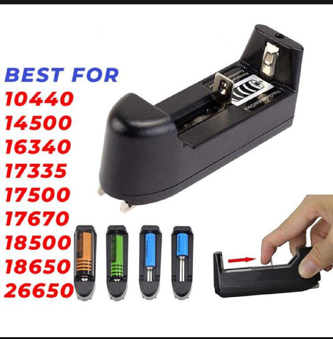 Lithium Battery Charger, Multifunctional Single Slot Cell Charger, Universal Portable Charger