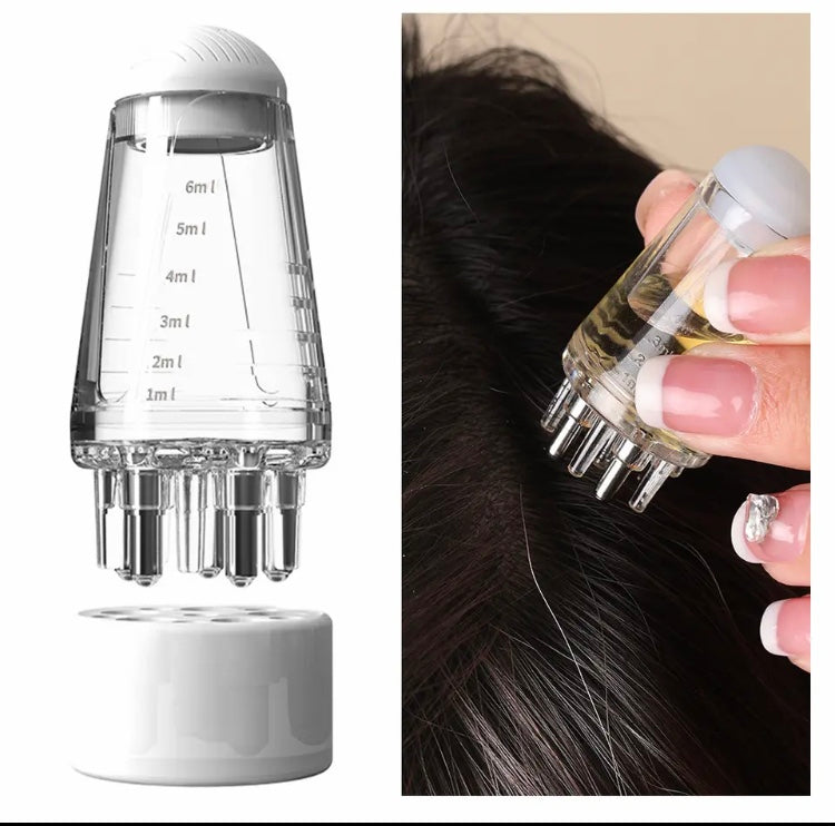 Mini Oil Scalp Applicator, Portable Scalp Treatment Oil Bottle, Mini Oil Massager Comb