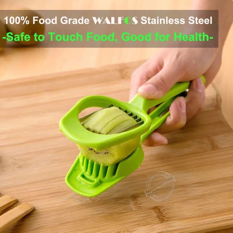 Egg Split Slicer, Stainless Steel Egg Cutter, Multifunction Egg Kiwi Date Divider Slicing Mold, Stainless Steel Wire for Home Kitchen Bar