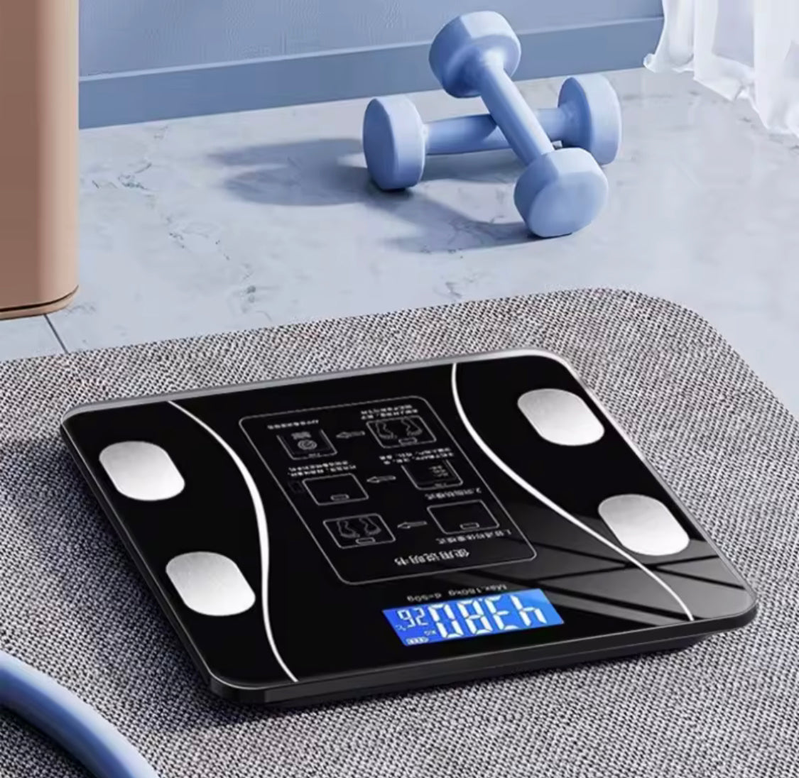USB Charging Body Fat Scale With Bluetooth App, Smart Wireless Digital Weight Scale, Body Composition Analyzer Testing Scale