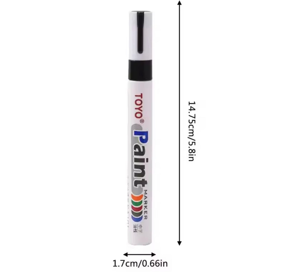 Waterproof Car Scratch Remover, Auto Rubber Tyre Paint  Care Pen, Car Vehicle Tyre Paint Marker