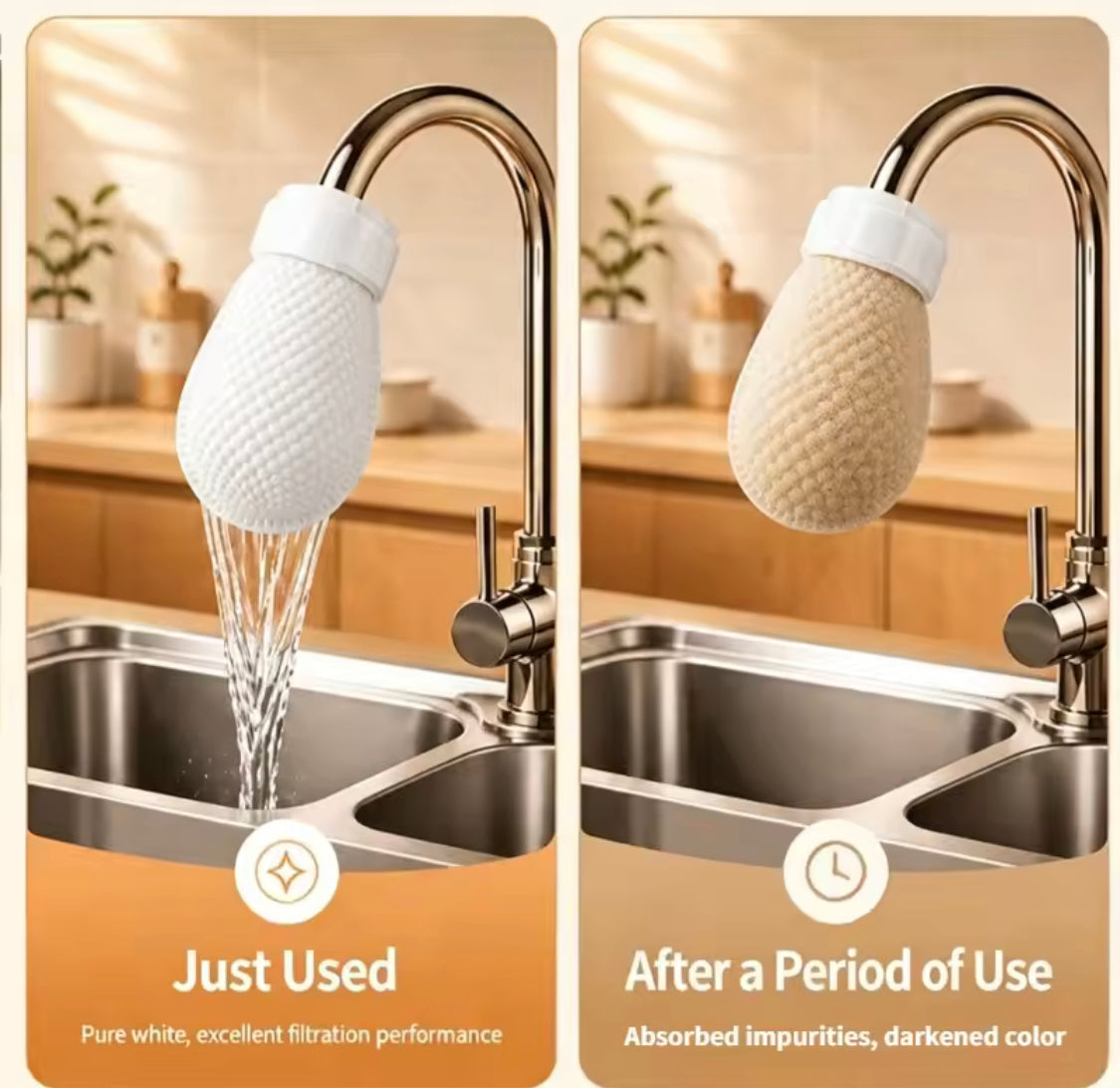Pack of 10 Disposable Faucet Filter Bag, Washable Water Tap Filter, Thickened Water Tap Filter Bag, Water Filtration Accessories