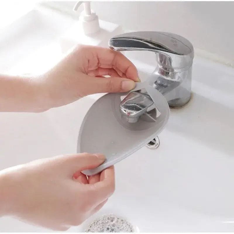 Hand Washing Extender, Silicon Water Saving Nozzle, Children Sink Handle Extension, Tap Anti Splash Extender, Kitchen Bathroom Faucet Splash Water Extender Nozzle