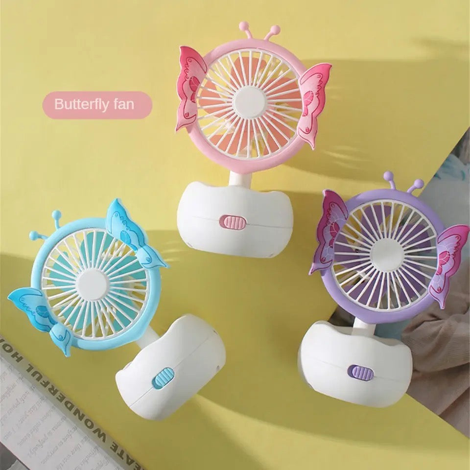 Mini Butterfly Desktop Fan, Usb Charging Fan, Water Supply Fan