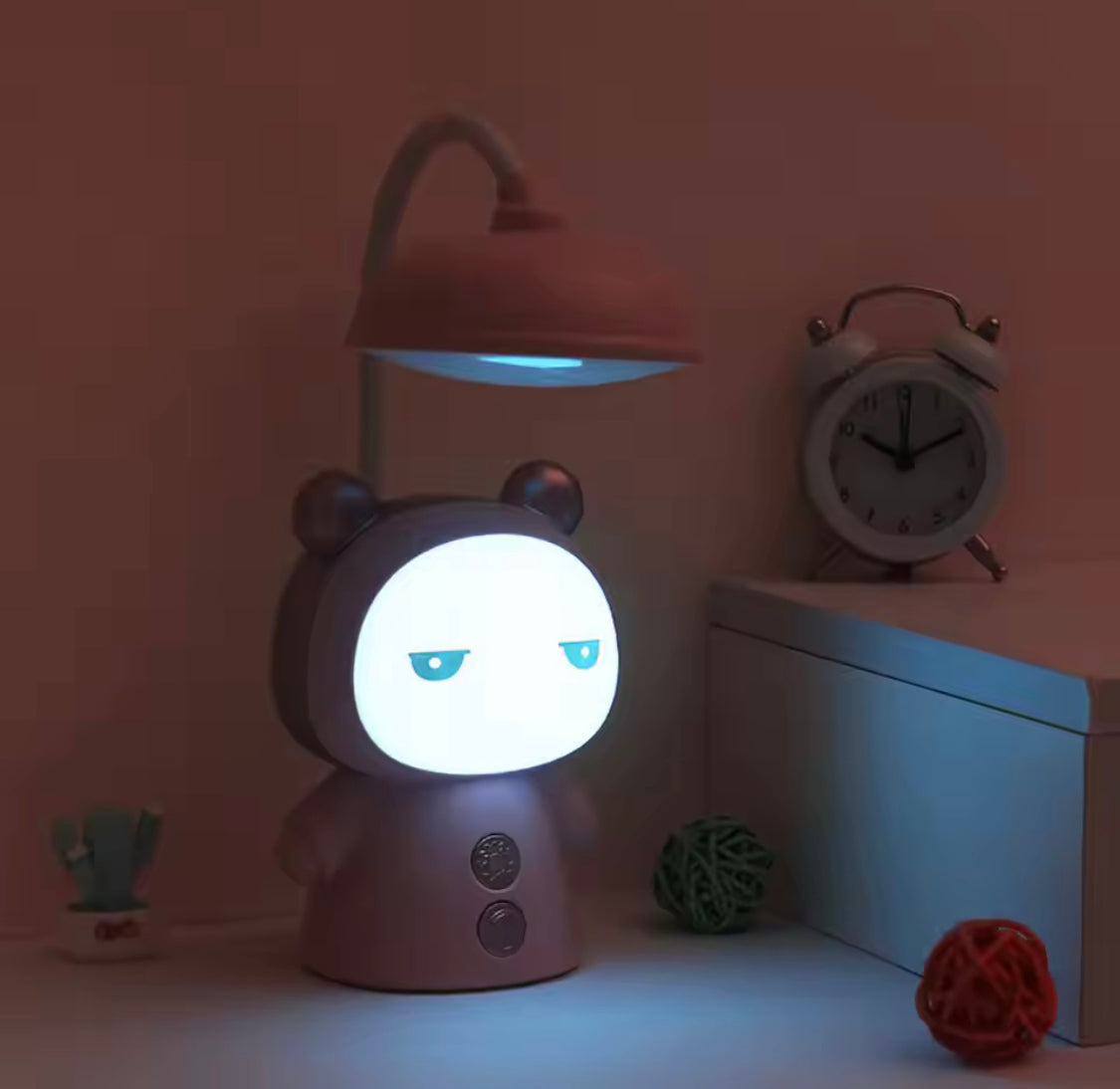 Rechargeable Dual Light Table Lamp, Flexible Cartoon LED Desk Lamp, Home Decor Desk Lamp