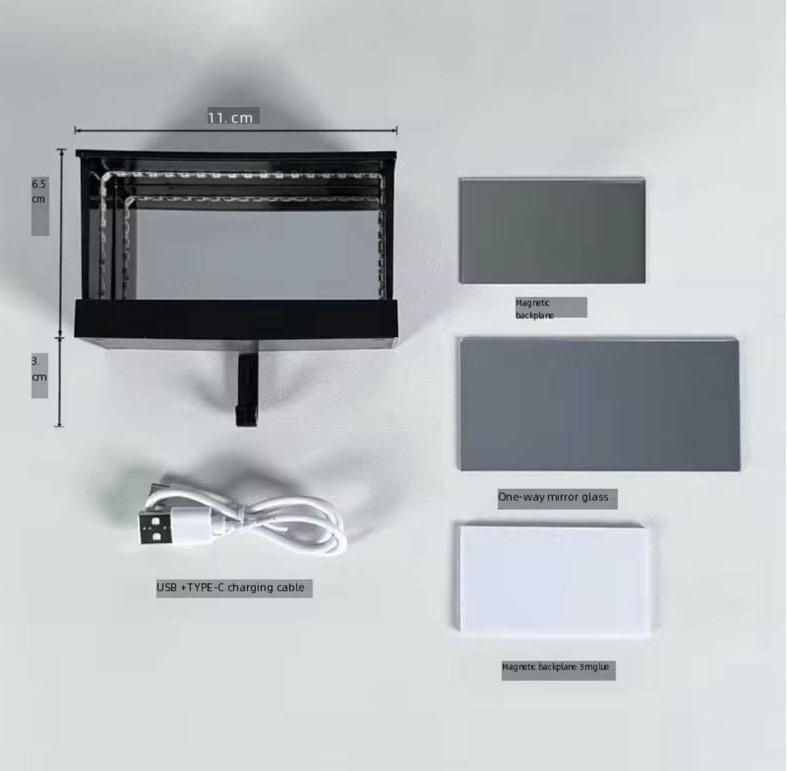 Infinity LED Car Display Key Holder, LED Display Key Box, Luxury Wall Mounted Car Display Shelf, Smart Wall Display Key Organizer